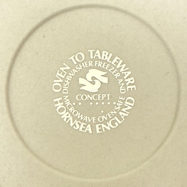 Ceramic Postmodern Matte Saucers by Hornsea Concept - Set of 4 For Sale - Image 7 of 7