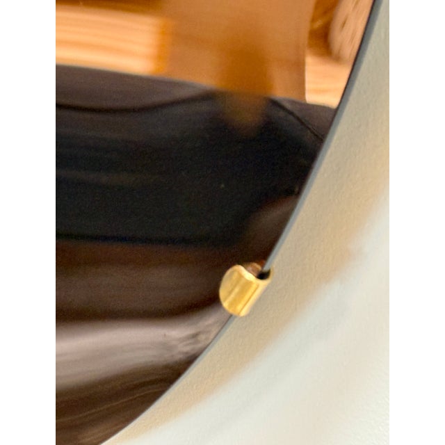 Rose Gold Convex Mirror, 1970s For Sale - Image 4 of 8