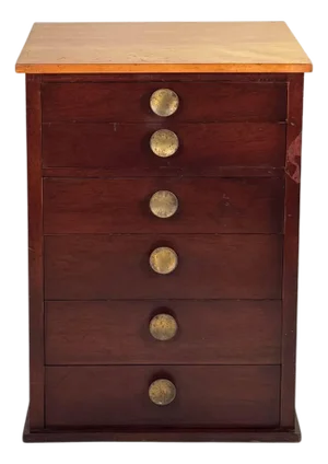 Chic Art Deco Column of Drawers in the Style of Gilbert Rohde