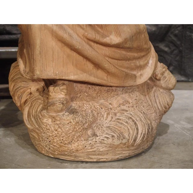 Antique Terra Cotta Statues, Paris, Circa 1880 - a Pair For Sale - Image 11 of 13