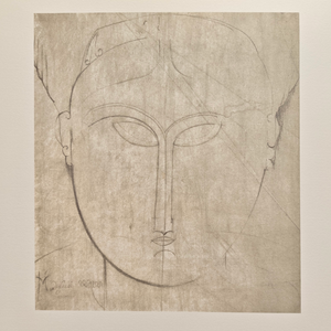 A. Modigliani, Testa di Cariatide / Caryatid Head, Lithograph