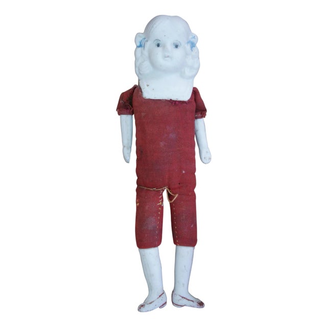 Antique Japanese Soft Body Bisque Baby Doll 7" For Sale