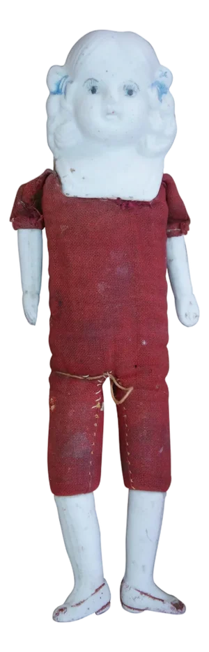 Antique Japanese Soft Body Bisque Baby Doll 7"