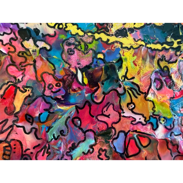 Violet Original Abstract Painting Serg Graff "Mystic Mana Gerie" Fantasy Surreal Coa For Sale - Image 8 of 11