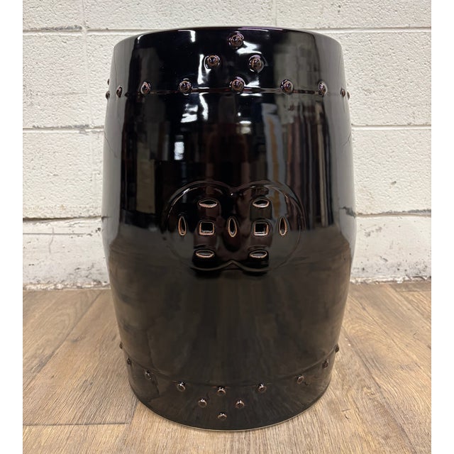 Ceramic Garden Stool For Sale In Kansas City - Image 6 of 9