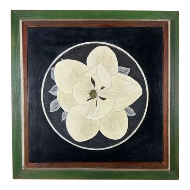 Original Painting Sweet Magnolia, John Klock, Oil on Board 2000 For Sale