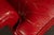 Vintage Tufted Leather Lounge Chair in Candy Apple Red For Sale - Image 10 of 14