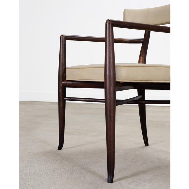 Set of Four T. H. Robsjohn-Gibbings Klismos Dining Armchairs For Sale - Image 16 of 18