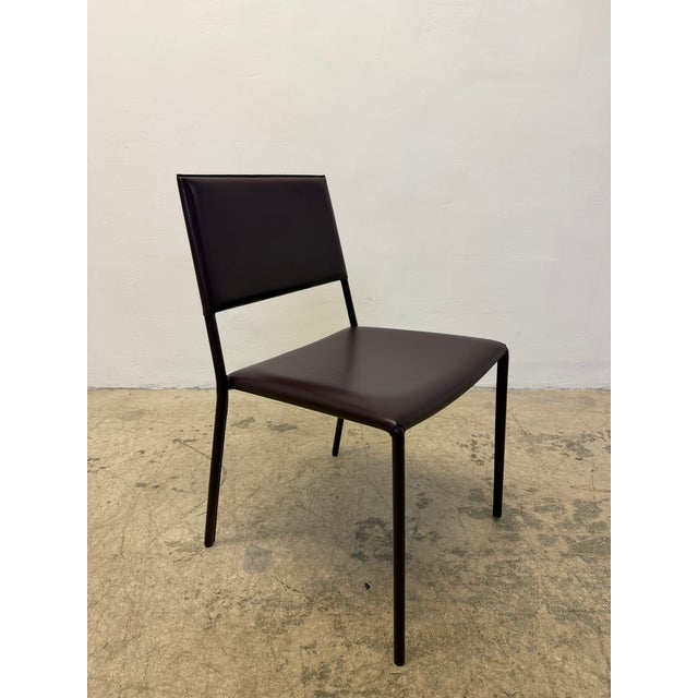 Animal Skin Leather Wrapped Dining Chairs by Frag, Italy 2000s - Set of Four For Sale - Image 7 of 18