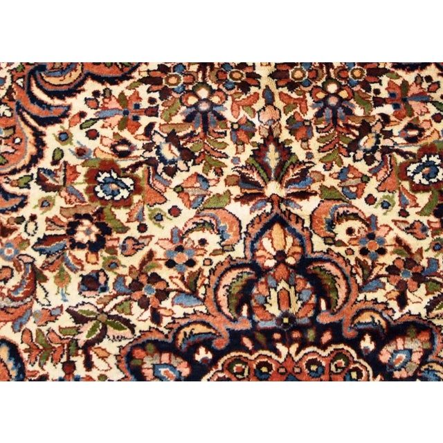 1900s Handmade Antique Persian Sarouk Rug 3.1' X 5.2' For Sale - Image 4 of 12