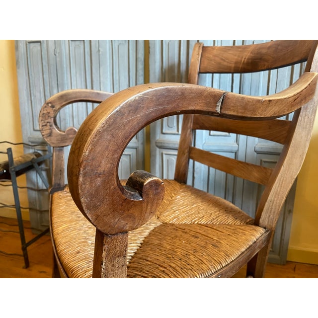 French Biedermeier Farmhouse Chair, 1880 For Sale - Image 10 of 18