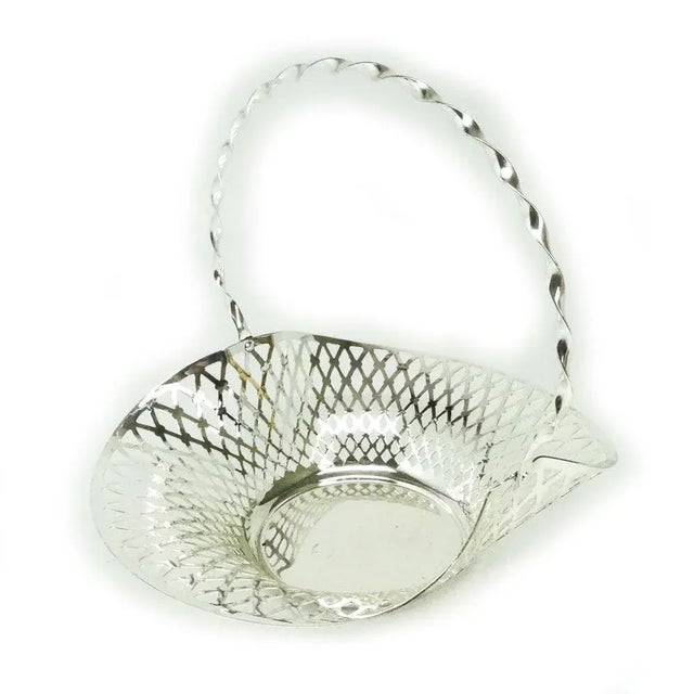 1930s Art Nouveau Basket, Germany, 1930s For Sale - Image 5 of 6