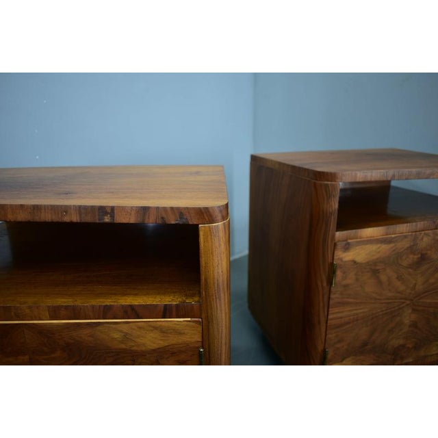 Art Deco Bedside Tables, Czechoslovakia, 1939, Set of 2 For Sale - Image 10 of 18