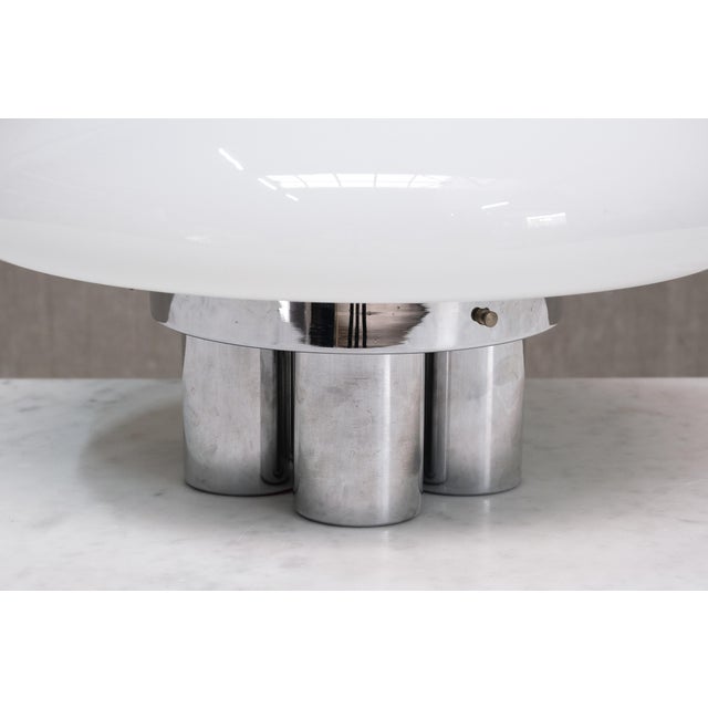Silver Magnolia Table Lamp by Sergio Mazza & Giuliana Gramigna for Quattrifolio, 1973 For Sale - Image 8 of 12