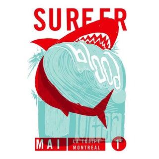 2011 Contemporary Music Poster - Surfer Blood La Tulipe For Sale