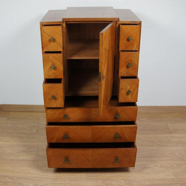 Vintage Art Deco Tallboy Cabinet, 1930s For Sale - Image 3 of 13