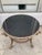 French 18th Century Polychrome Painted Louis XVI Gueridon Table With Black Granite Top For Sale - Image 4 of 10