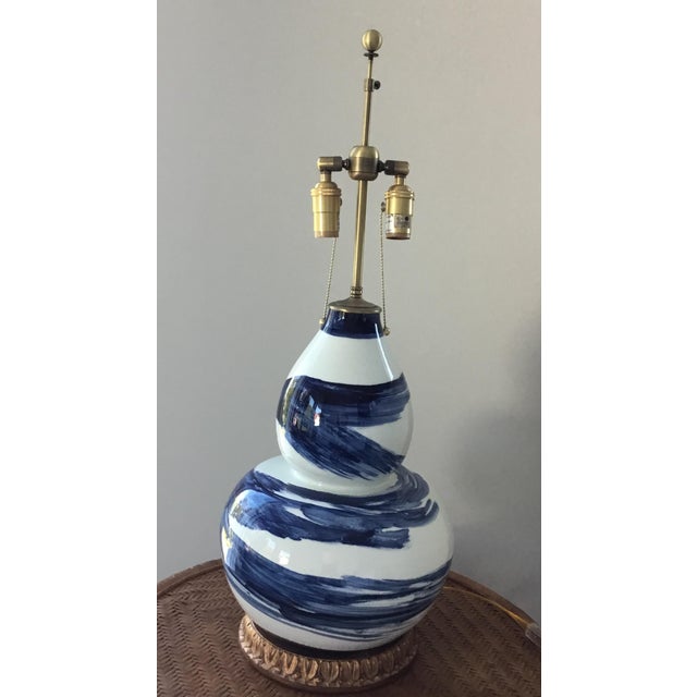 Bunny Williams Brush Stroke Lamps - A Pair | Chairish