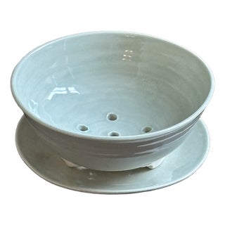 Handcrafted Studio Pottery Berry Colander For Sale