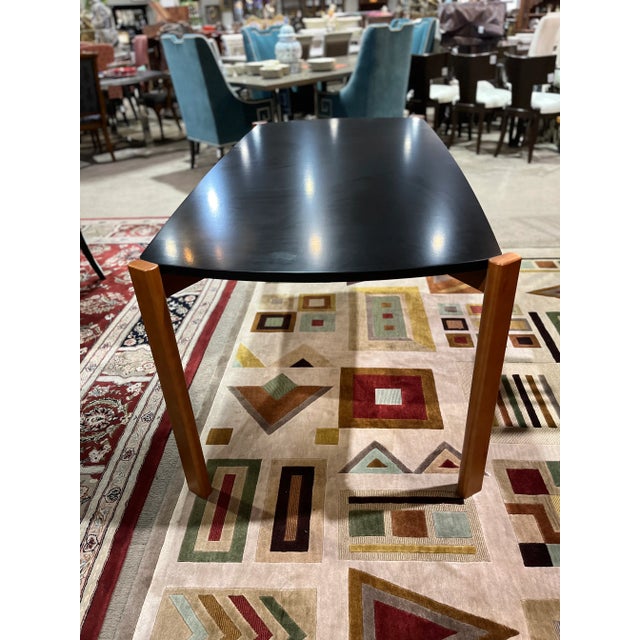 Manhattan Comfort Black & Wood Dining Table Chairish