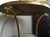 Antique French gilt bronze and white marble guardian table in the Empire taste with eagle head ring handles and bird talon...