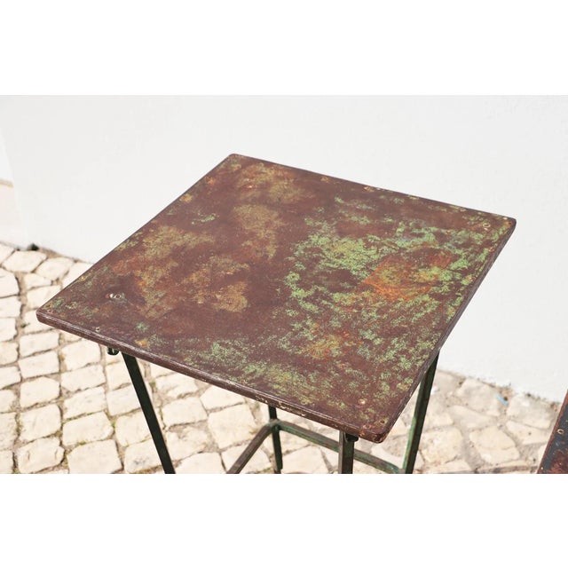 Metal 19th Century Baroque Wrought Iron Tables, Portuguese - Set of Two For Sale - Image 7 of 12
