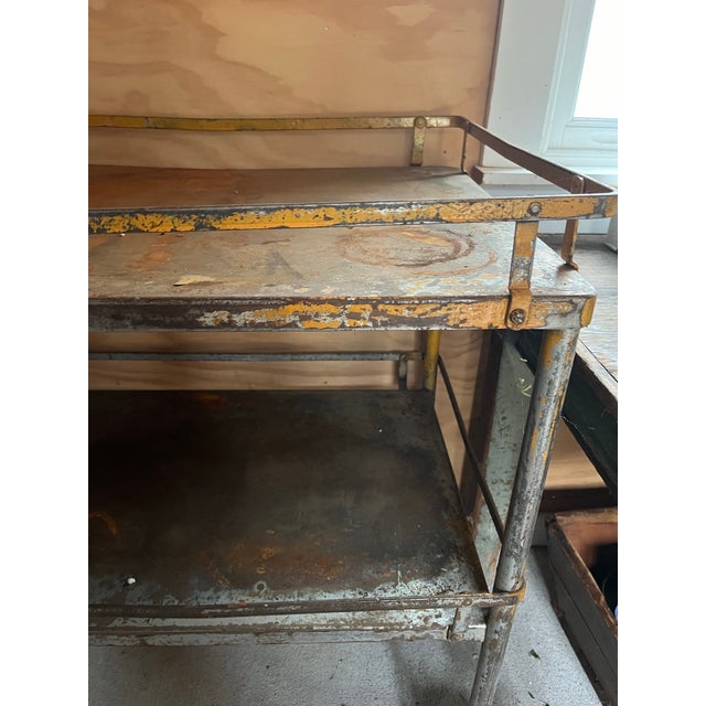Very cool vintage cart - great for storage, store display, bar cart, or plant display or studio supply cart...Bought in...