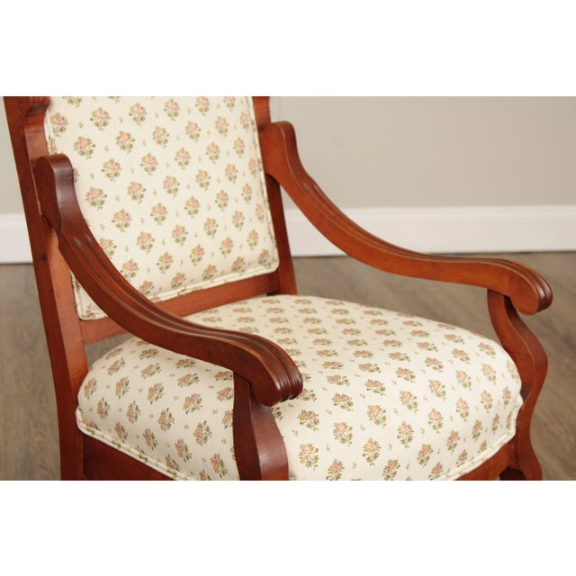 Late 19th Century Antique Victorian Figural Carved Armchair For Sale - Image 5 of 12