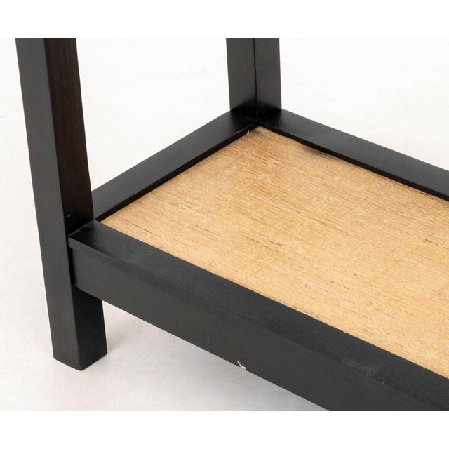 Early 21st Century Contemporary Ebonized Wood Console Table For Sale - Image 5 of 7