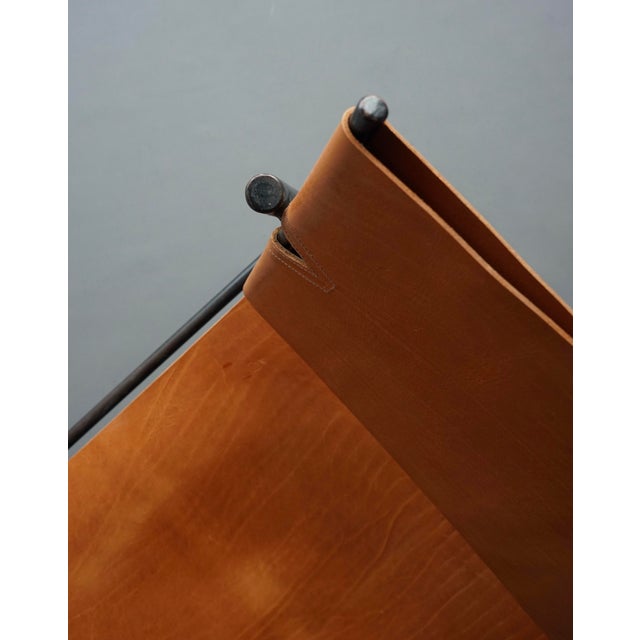 Lounge Chair in Metal and Leather from Wim den Boon, 1960s For Sale - Image 15 of 18