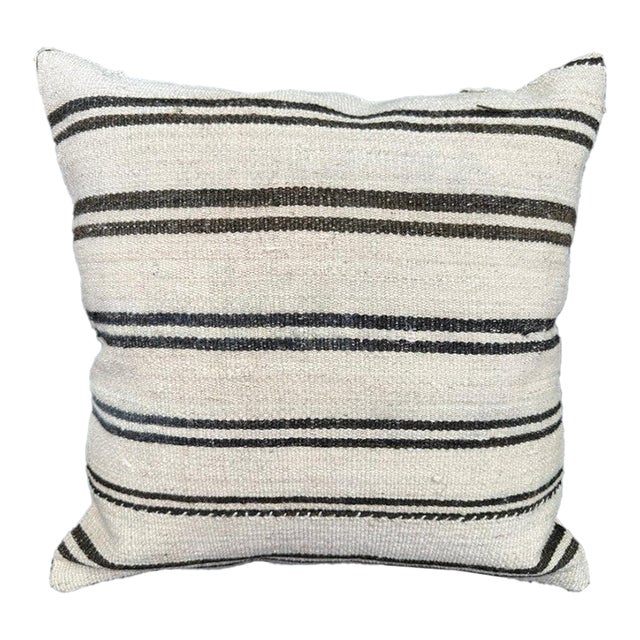 Turkish Hemp Pillow Cushion Natural Beige Brown Cushion Cover 20x20 For Sale