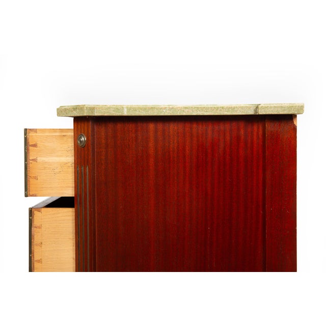 Swedish Gustavian Style Antique Mahogany Chest of Drawers Commode For Sale - Image 11 of 18
