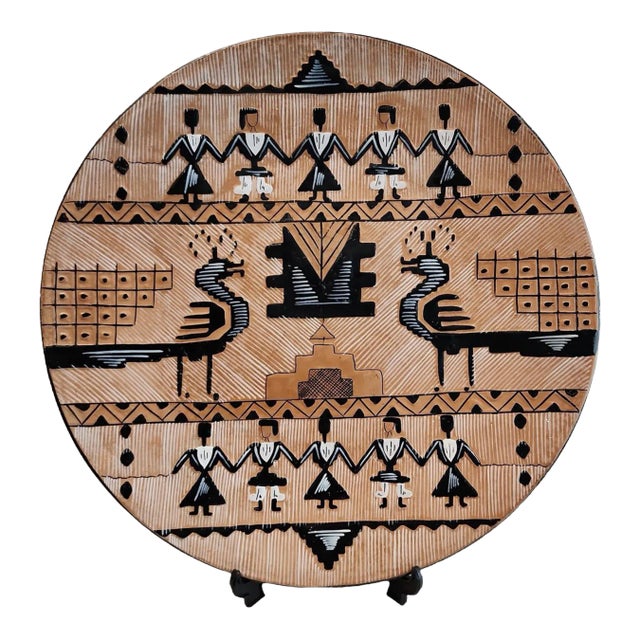 1940s Ciriaco Piras Sardinian Wall Plate For Sale