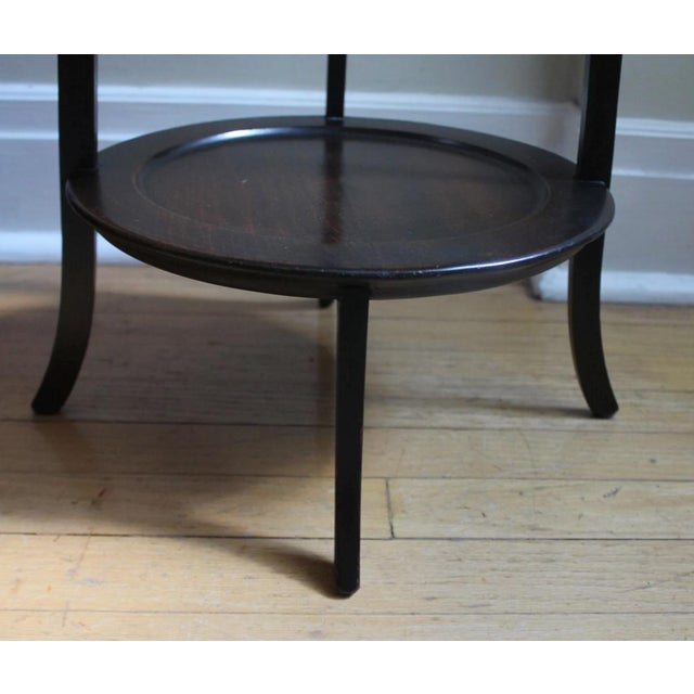 Wood Antique Edwardian Mahogany 3 Tier Muffin Stand English For Sale - Image 7 of 10