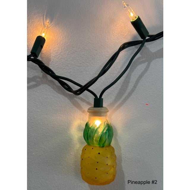 1980s All 6, 1-Price- Vintage Glass Christmas Light Covers - Fruits01 For Sale - Image 5 of 13