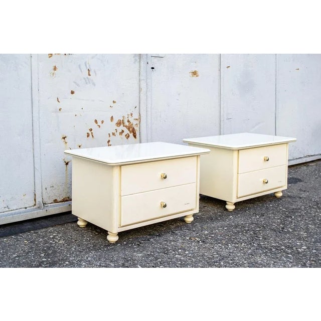 Bedside Tables by Pierre Cardin, Paris, 1970s, Set of 2 For Sale - Image 3 of 10