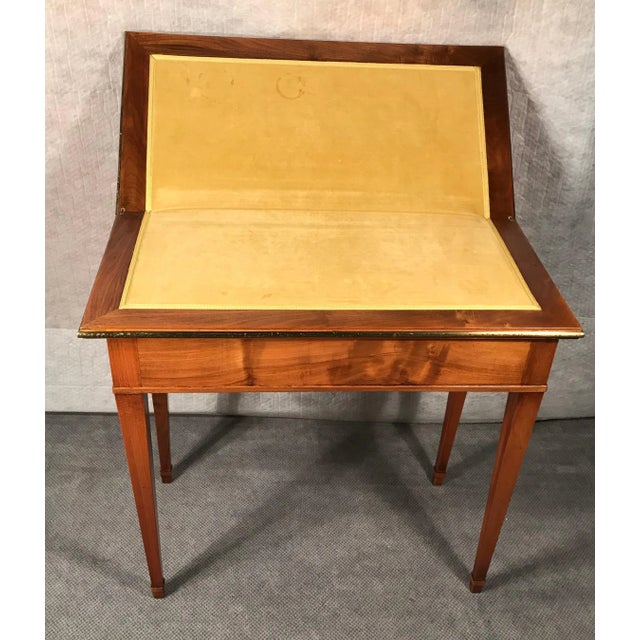 Wood 1820 South German Biedermeier Walnut Card Table For Sale - Image 7 of 12