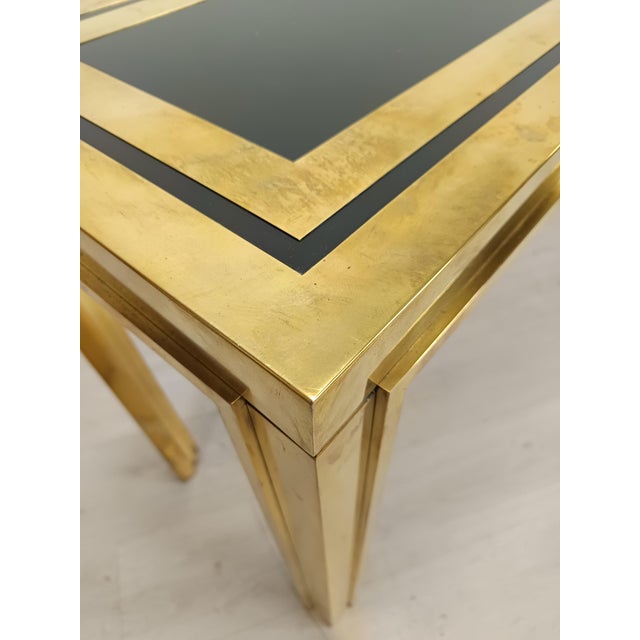 Gold-Plated Brass Console Table by Liwans, 1970s For Sale - Image 16 of 18