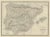 Antique Decorative Map of Portugal and Spain, 1842 For Sale - Image 3 of 5