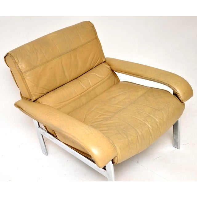Vintage Leather and Chrome Armchairs from Pieff, 1970, Set of 2 For Sale - Image 12 of 14