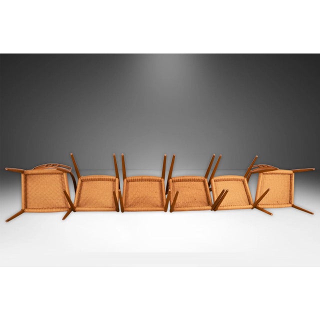 Mid Century Niels Moller Teak Dining Chairs 2 Arm 4 Side #64 #79 For Sale In Baltimore - Image 6 of 16