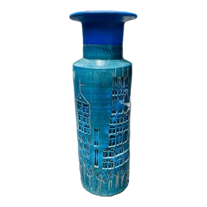 Aldo Londi for Bitossi Campus Collection Rimini Blue Vase