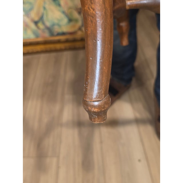 1960s French Provential Wood Arm Chair For Sale - Image 4 of 14