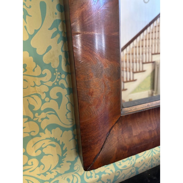 American (possibly Baltimore) Empire Marble Top and Mahogany Ogee Form Pier Table, a marble top supported by a canted...