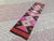 Mid 20th Century Mid 20th Century Magenta & Brown Vintage 60's Turkish Handwoven Boho Runner Rug For Sale - Image 5 of 11