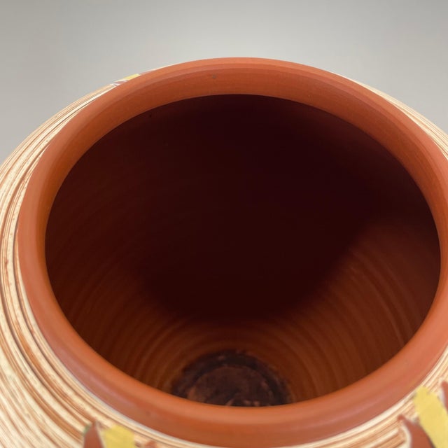 Colorful Abstract Bamboo Ceramic Pottery Vase by Eiwa Ceramics, Germany, 1960s For Sale - Image 9 of 18