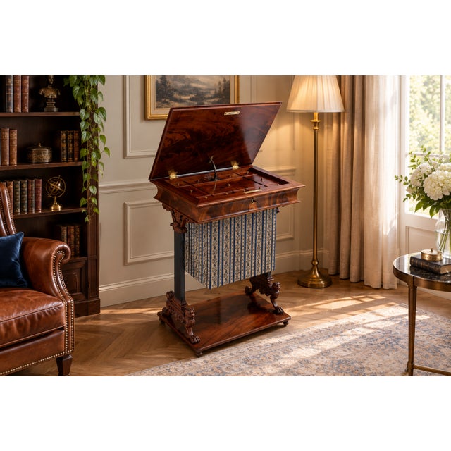 Biedermeier Sewing Table, Northern Europe, 1850s For Sale - Image 16 of 16