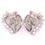 14 Karat White Gold Fashion Earrings With Diamonds 1.25 TDW. 4.98 grams total weight.