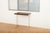 Brown Console Table with Chrome-Plated Metal Frame For Sale - Image 8 of 9