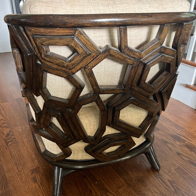 Palecek Palecek Warren Lounge Chair in Dark Espresso For Sale - Image 4 of 6